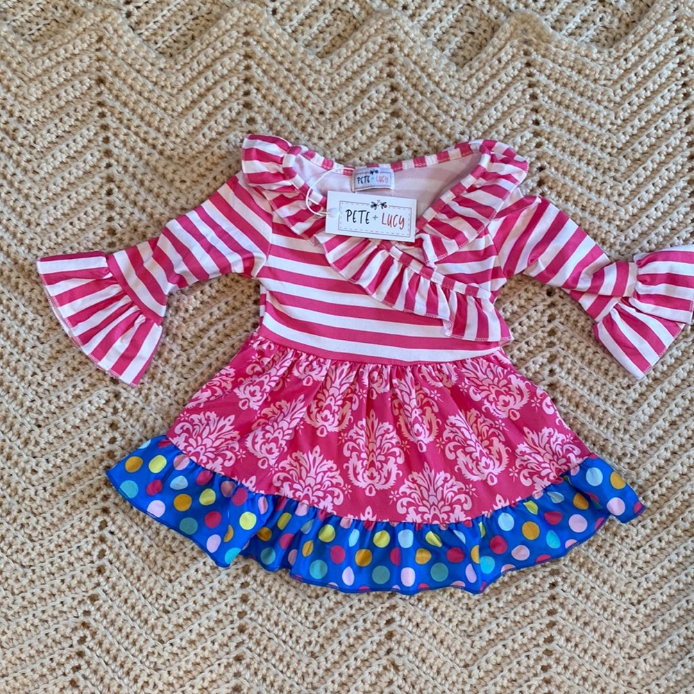 Pete and Lucy 0-6 month dress NWT a SUPER CUTE